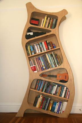 curvy bookcase